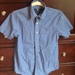 Short slv vineyard vines whale shirt med / 12-14